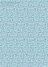 Geschenkpapier Seifenblasen, Braun/Blau auf Hellblau