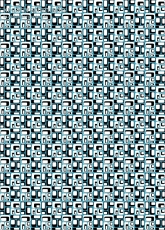 Geschenkpapier Quader, blau