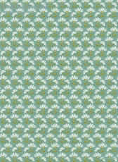 Geschenkpapier Sommerblumen auf Hellblau