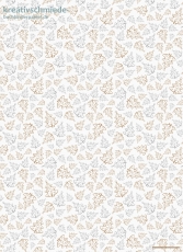 Geschenkpapier Mosaik, Weihnachtsbaum silber