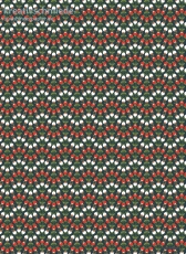 Geschenkpapier Kugelblume, rot/wei