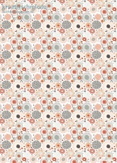 Geschenkpapier Hippie Scandi Blumenmix