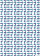 Geschenkpapier Fische, blau/lila (R*)