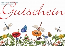 Postkarte Gutschein, Sommerwiese